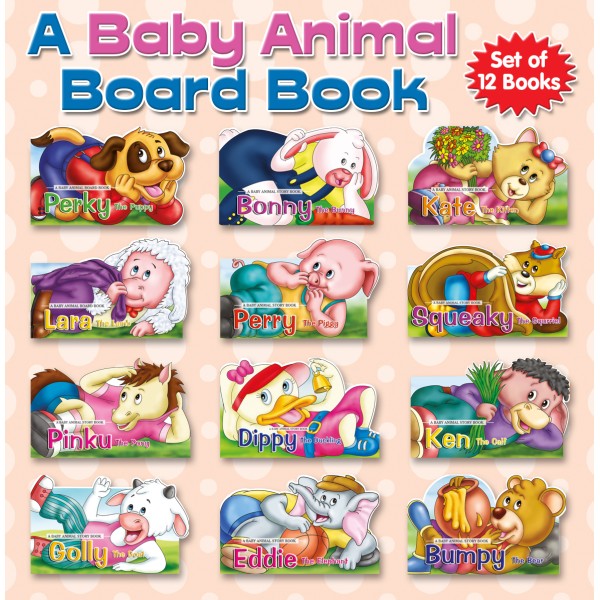 A Baby Animal Board Book - Story Book Set Of 12 Titles